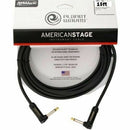 D'Addario PW-AMSGRR-15 American Stage 15ft Dual Right Angle Instrument Cable