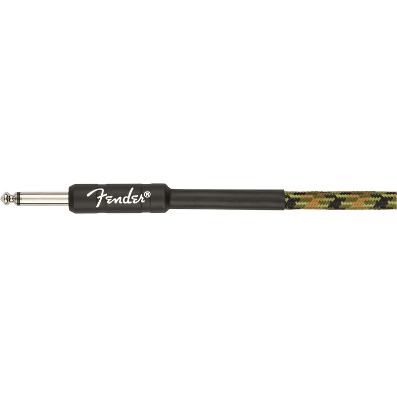 Fender Pro Series Instrument Cable Str/Straight, 10ft Woodland Camo 0990810176