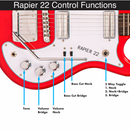 Rapier 22 Electric Guitar ~ 3 Tone Sunburst, Model : RAP22SB