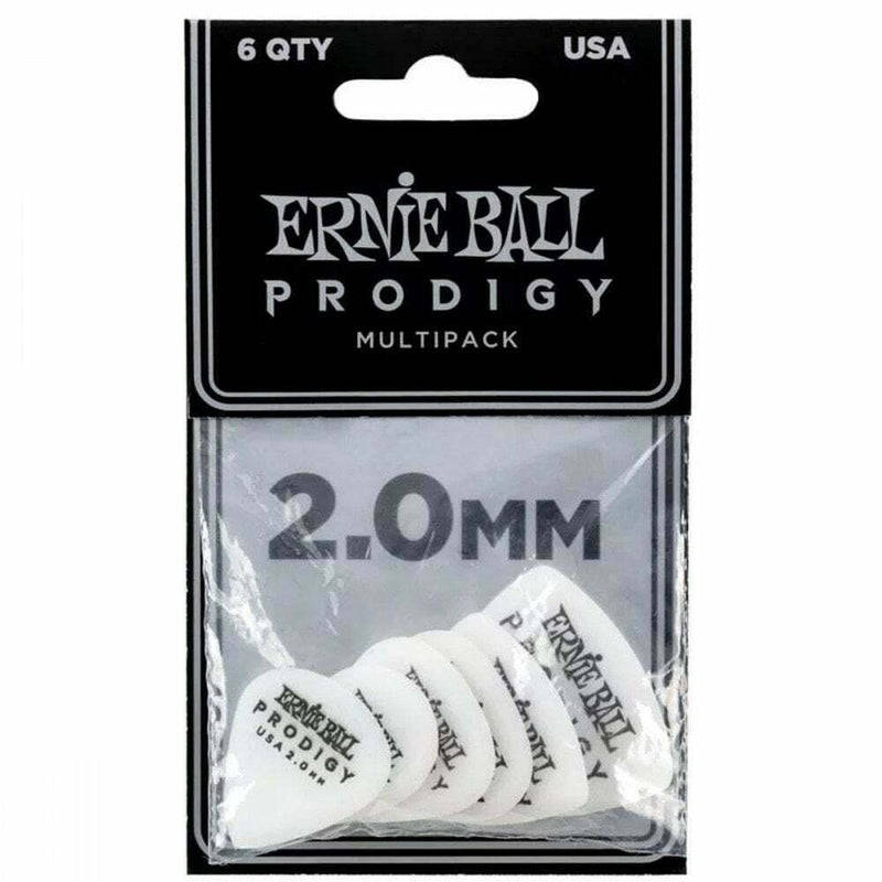 Ernie Ball Prodigy Multipack 2.0mm, 6 Pack. P/N:	P09343