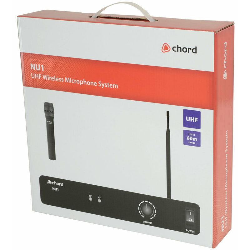 Chord NU1-H UHF Wireless Handheld Microphone System,Licence free operation