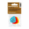 Herco HE112P Flat/Thumbpick Medium Gauge - 0.98mm. Pack Of 3 Assorted Colours.