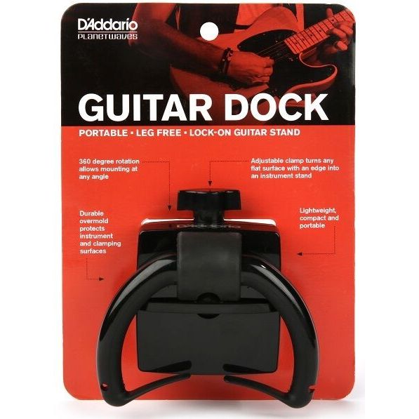 Guitar Rest/ Dock. Portable, Locks On To Many Surfaces. D'Addario p/n: PW-GD-01