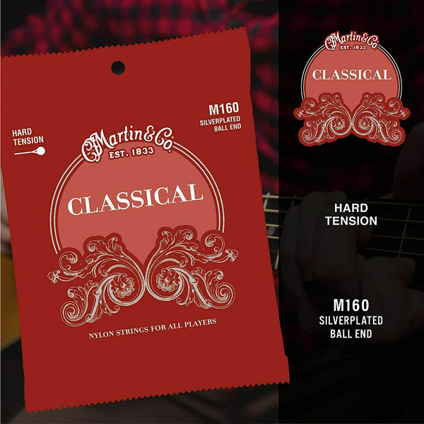 Classical Acoustic Guitar Strings By Martin Co M160 Ball