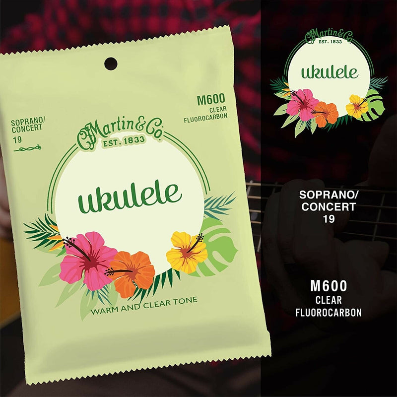 Ukulele Strings TWINPACK,  Martin M600 . Suitable For Soprano Or Concert Ukes