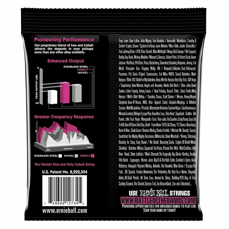 Ernie Ball 2734 Super Slinky Cobalt Bass Guitar Strings 45-100