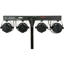 LED Party Light FX Bar With Stand. 4 x Par Cans. DMX + Remote Control + Bags QTX