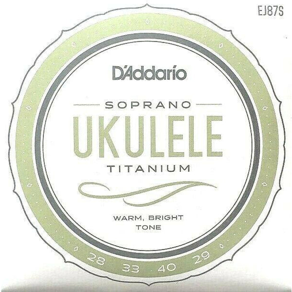 D'Addario EJ87S T2 Titanium Soprano Ukulele Strings