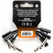 MXR 3PDCPR03, Ribbon Patch Cable 3 Pack, Black 8 cm Angled - Angled
