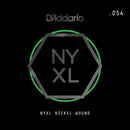 D'Addario NYNW054 NYXL Nickel Wound Electric Guitar Single String, X 2 Strings