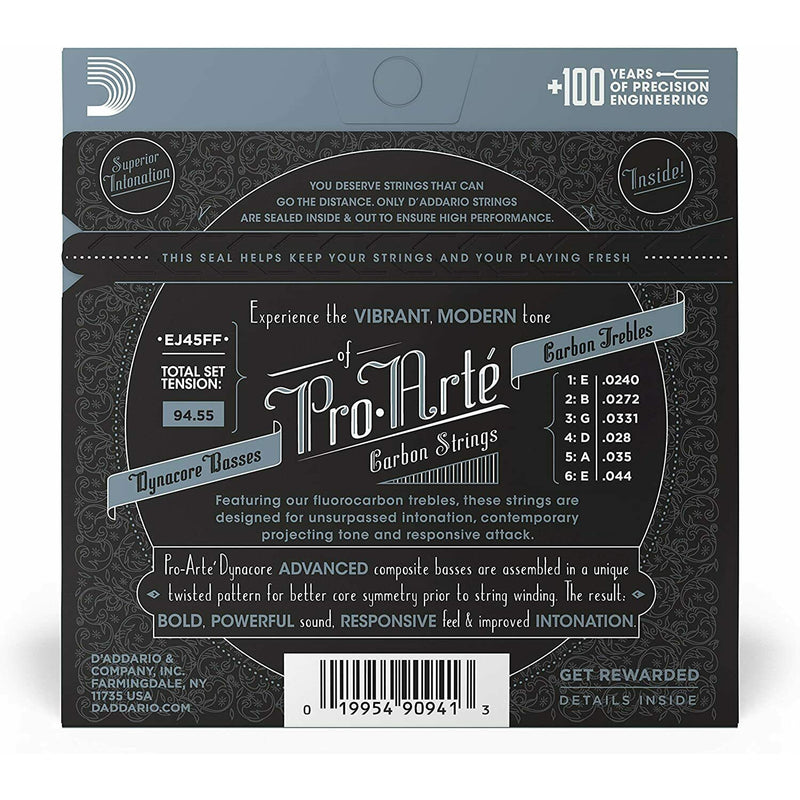 D'Addario EJ45FF Pro Arte Carbon-Dynacore Basses Normal Tension ClassicalStrings