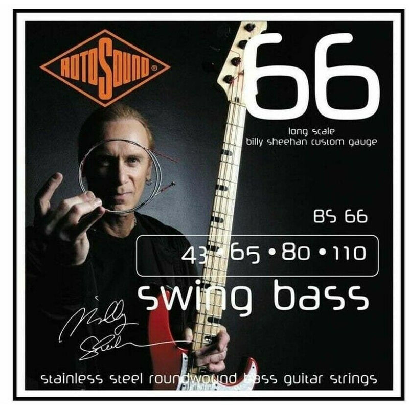 Rotosound BS66 Swing Bass Stainless Steel 43-110 Billy Sheenan Signature L Scale