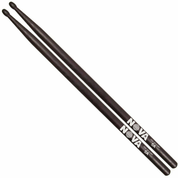 Nova By Vic Firth  VF-N5AB Black 5A Wood Tip Drum Sticks