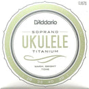 Soprano Ukulele Strings By D'Addario EJ87S T2 Titanium