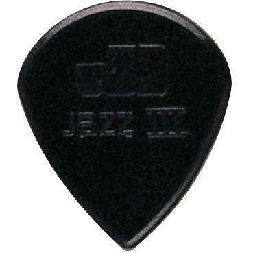 Plectrums By Dunlop Jazz III Picks, Black, 6 Pack.P/N 47P3S