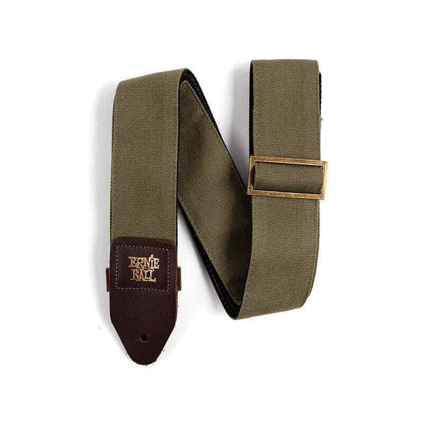 Ernie Ball Canvas Guitar Strap - Olive P04673