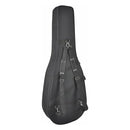 Acoustic Guitar Case, Rigid, Lightweight Form Fitted Cloth Covered + Back Strap