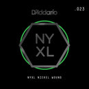 D'Addario NYNW023 NYXL Nickel Wound Electric Guitar Single String, X 2 Strings
