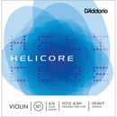 D'Addario Helicore Violin String Set 4/4 Scale, Heavy Tension. P/N0:-H310H 4/4
