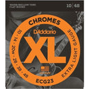 3 x Packs D'Addario ECG23 Flat Wound Chromes. Extra Light Electric Strings 10-48