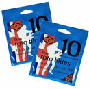 2 FOR £12 Rotosound RH10 Roto Blue Nickel Electric Guitar Strings 10-52 LTHB
