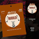 Mandolin Strings TRIPLE PACK. Martin M400 Bronze 10-34 Light Gauge, Loop Ended.