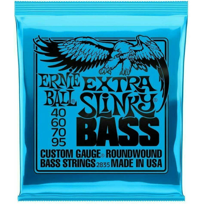 Ernie Ball Extra Slinky Electric Bass Guitar Strings 40 - 95. P/No:2835