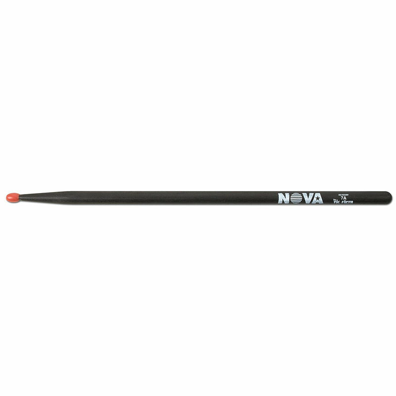Nova By Vic Firth  VF-N7ANB Black 7A Nylon Tip Drum Sticks