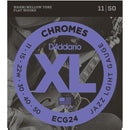 3 x Packs D'Addario ECG24 Flat Wound Chromes Custom Light Electric Strings 11-50