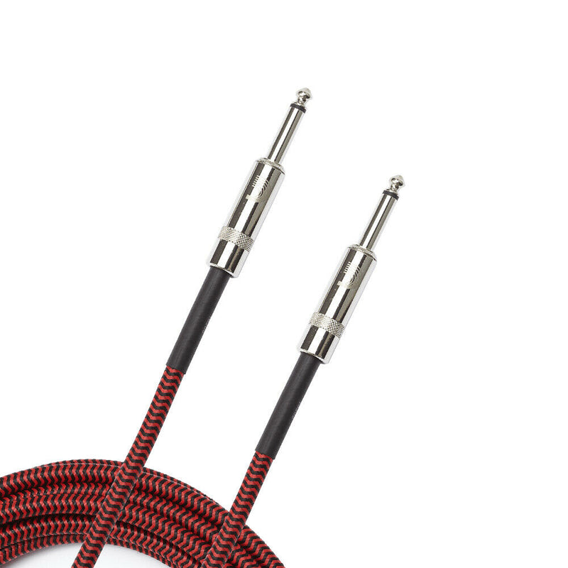 D'Addario Braided Instrument Cable Red 10 feet PW-BG-10RD