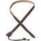 D'Addario Leather Mandolin Strap 75M01. Brown Leather. Adjustable with Tie.