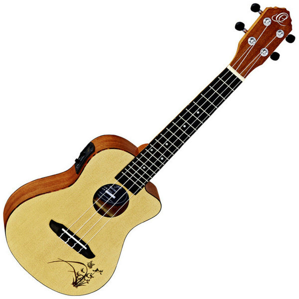 Ortega RU5CE Concert Ukulele With ORTEGA MagusUke ukulele preamp system + Tuner
