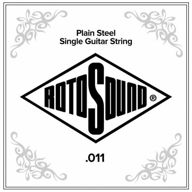 Rotosound NP011 Plain Steel Single String Electric / Acoustic Gauge .011 10 Pack