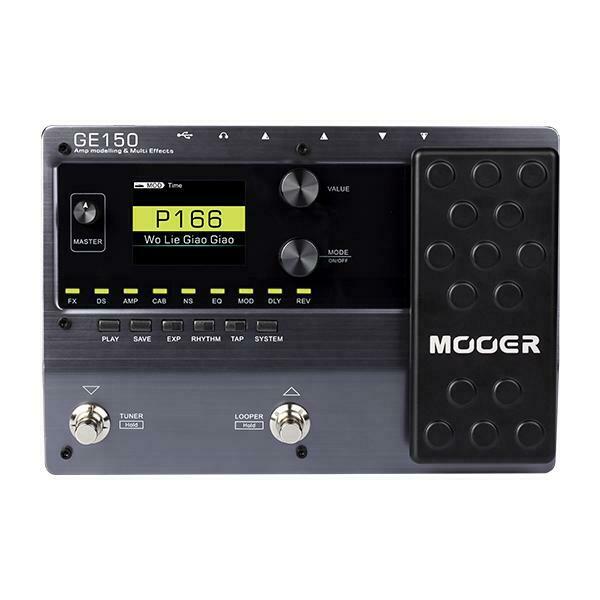 Mooer GE150 Guitar Multi Effects.55 Amp Models + 151 Different Effects + Drums