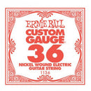 Single Guitar Strings, 6 Pack, 'A' Ernie Ball .36 Nickel Wound