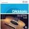 Silk & Steel Folk Guitar Strings By D'Addario, Light Gauge (.011-.047)  EJ40