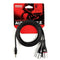 D'Addario 1/8 Inch To Dual XLR Male Audio Cable. 1.8M PW-MPXLR-06
