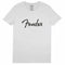Fender Spaghetti Logo Men's T Shirt - White w/Black Logo - L P/N 9193010508