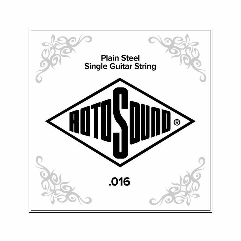 Rotosound NP016 Plain Steel Single String Electric / Acoustic Gauge .016 10 Pack