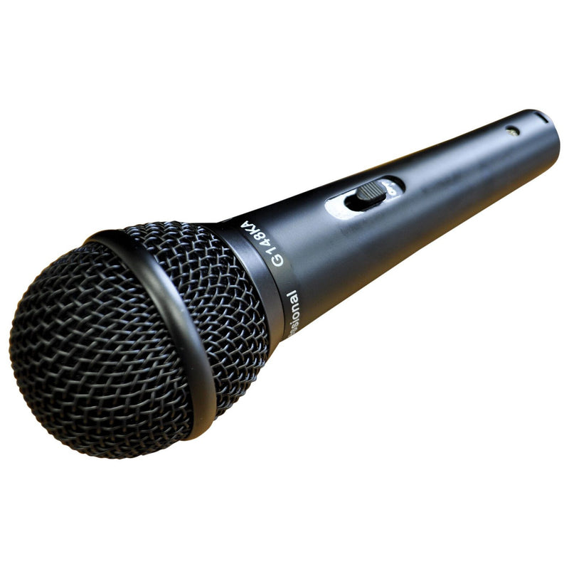 Microphone Kit Soundlab Dynamic Premium 3 Vocal Microphones With Leads and Case