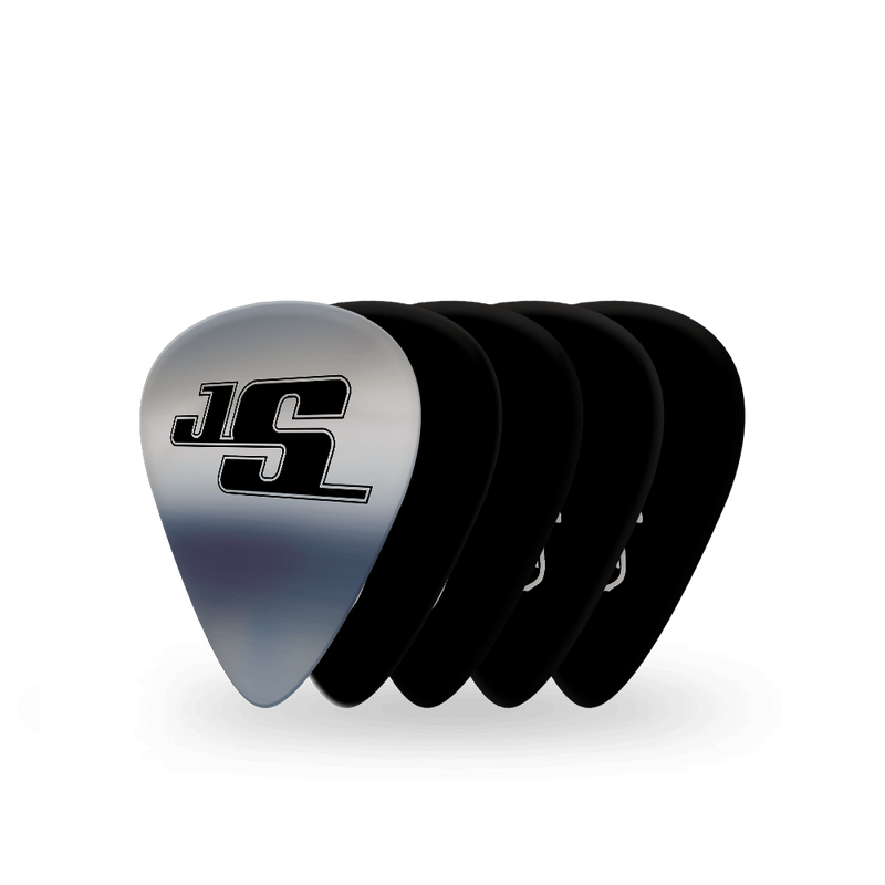 Joe Satriani Chrome Dome Guitar Picks, 5 Plectrum Pack, D'Addario  P/N: JSCD01