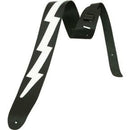 Lightning Bolt, Guitar Strap By D'Addario, Leather Icon P/N 25-lic03.