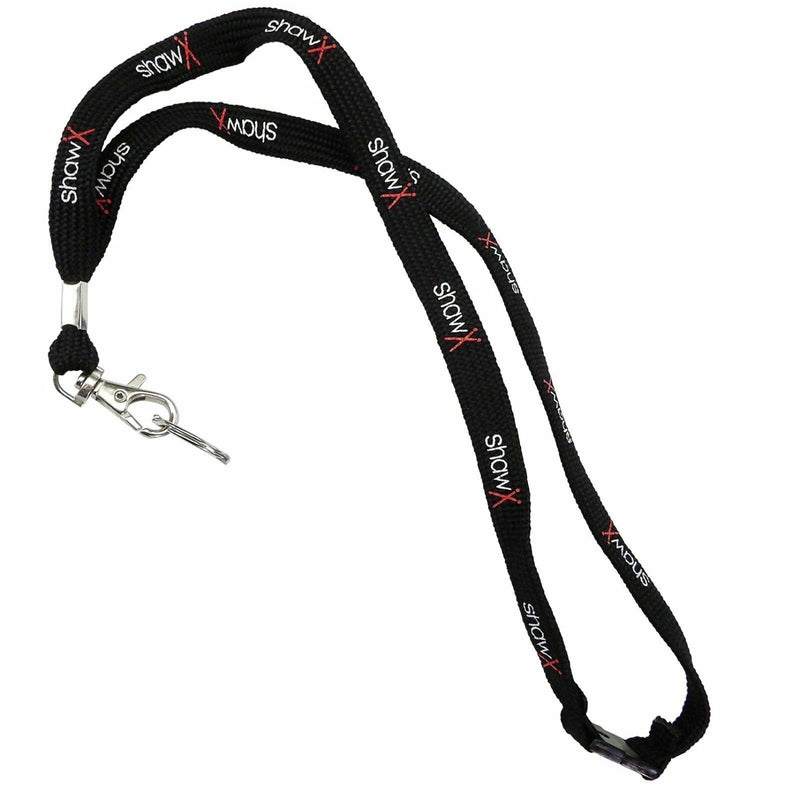 Shaw Neck Lanyard with Clip - For ID, Pass, Drum key, keyring with Breakaway