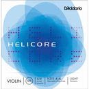 D'Addario Helicore Violin String Set 4/4 Scale, Light Tension. P/N0:-H310L 4/4