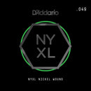 D'Addario NYNW049 NYXL Nickel Wound Electric Guitar Single String, X 2 Strings