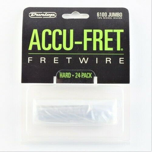 Fretwire By Dunlop 6S6100, Jumbo Hard, 18% Nickel Silver  24 pieces.