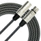 Kirlin 20ft Black Fabric XLR(M) to XLR(F) Microphone Cable (MWC280-20FT)