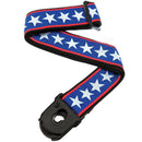 D'Addario Planet Lock Guitar Strap - Stars and Stripes. P/No -50PLA10