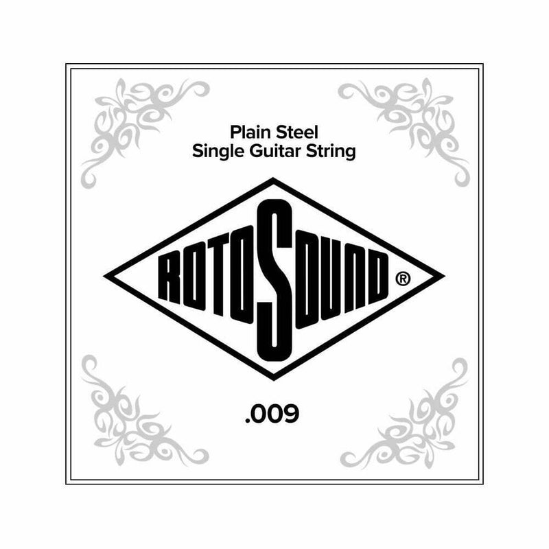 Rotosound NP009 Plain Steel Single String Electric / Acoustic Gauge .009 10 Pack