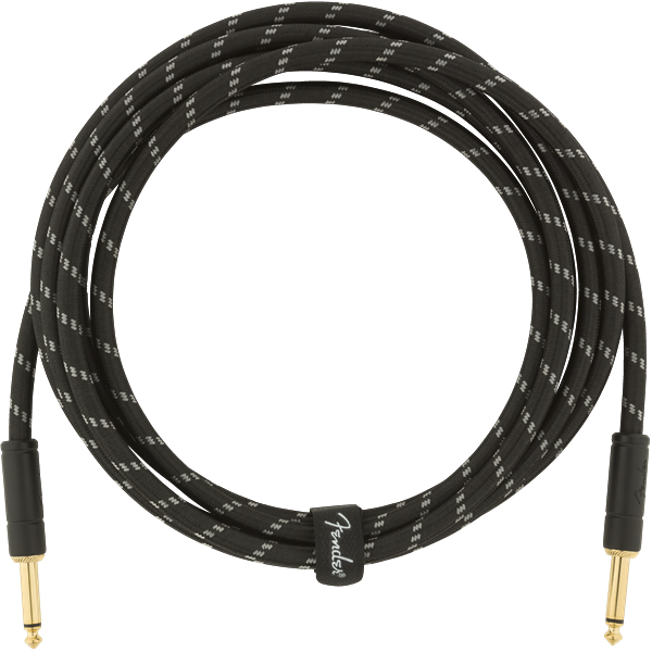 Fender Deluxe Series Instrument Cable,Straight/Straight,18.6'Black P/N0990820092